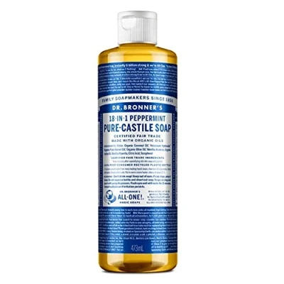 Abbildung von Dr. Bronner ́s 18IN1 Liquid SOAP Peppermint Duschgel, Größe: 475 ml,