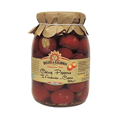 Abbildung von Kirschpaprika gefüllt mit Sardellen und Kapern 950gr