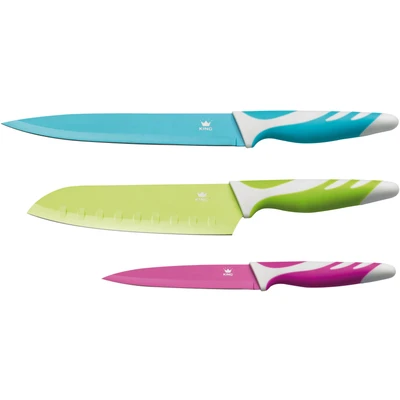 Abbildung von KING Messer Set, (Set, 3 tlg.), mit beschichteten Klingen, teilig