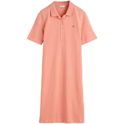 Abbildung von GANT Shield Dress Freizeitkleid, Damen, Größe: Small, Peachy pink