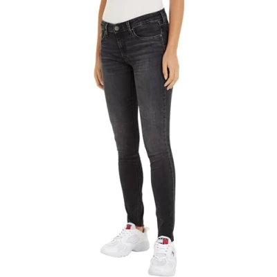 Abbildung von Tommy Jeans Damen Hose Sophie Skinny Fit, Blau (Denim Black), 24W/32L