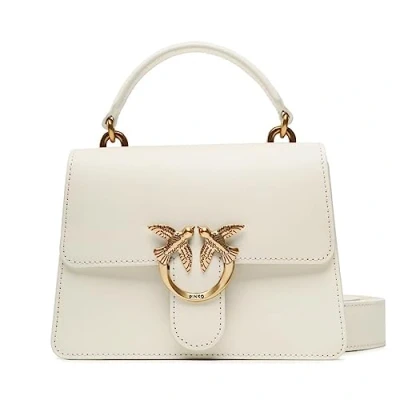 Abbildung von Pinko LOVE TOP Handle MINI Light Umhängetasche, Damen, Größe: One Size, Avorio