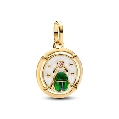 Abbildung von Pandora Charm Einhänger ME Skarabäus Medaillon Anhänger 763413C01