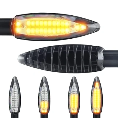 Abbildung von Area1 Blinker Motorrad Motorroller LED Set (2) mit Lauflicht, E geprüft, M8