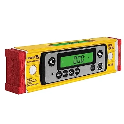 Abbildung von Stabila TECH 196 DL 19831 Digitale vaterpas #####mit Rutschstopper, #####inkl. Tasche 23 cm 0.5 mm/m