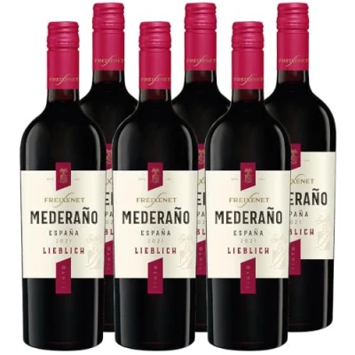 Abbildung von Freixenet Mederaño Tinto Lieblich (6 x 0,75 l) Lieblicher Rotwein aus Spanien, fruchtig, vollmundig und samtig im Geschmack, perfekt zu Gegrilltem oder Käse