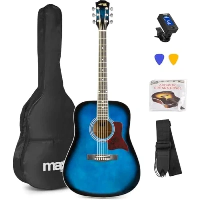 Abbildung von MAX SoloJam Western Akustikgitarren Starterset Blau