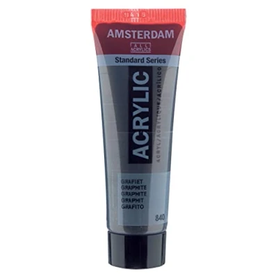Abbildung von Amsterdam Standard Serie Acrylröhre 20ml Graphit 840 (17048400)