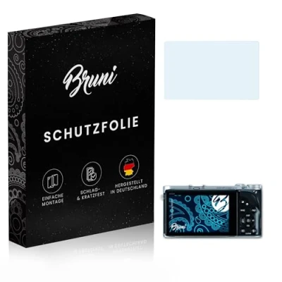 Abbildung von Bruni Schutzfolie kompatibel mit Samsung NX300 Folie, glasklare Displayschutzfolie (2X)