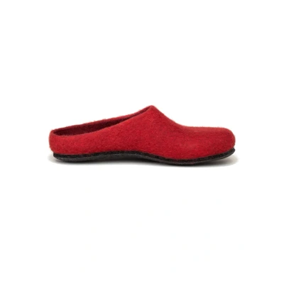 Abbildung von Magicfelt Pantolette flach, Damen, Größe: 43, Rubin Schuhe