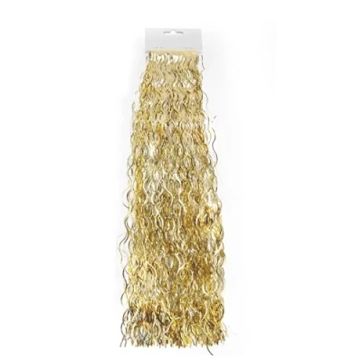 Abbildung von MERRYXMAS Lametta für Advent &amp; Weihnachten als Deko Dekoration Weihnachtsbaum Tannenbaum (Gold)