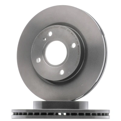 Abbildung von BREMBO COATED DISC LINE 09.A968.21 Bremsscheibe 258 23 4 innenbelüftet beschichtet FORD: Fiesta 6, KA+ Schrägheck, Mk6 Limousine kfzteile,