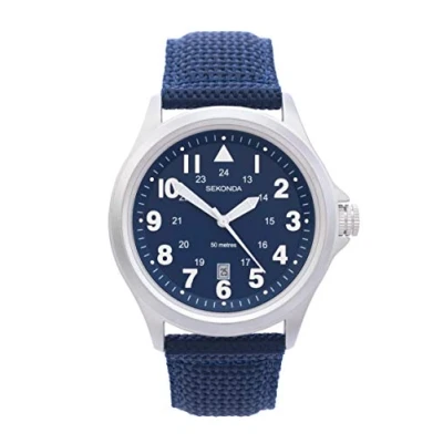 Abbildung von Sekonda Analogue WITH Alloy Round Uhr, Herren, Größe: One Size, Navy
