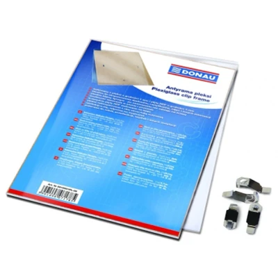 Abbildung von DONAU Rahmenloser Bilderrahmen 70 x 100 cm / Bildhalter Cliprahmen Bilderhalter mit Clips Plexiglas für Wohnzimmer Esszimmer Küche Poster Puzzle Fotos