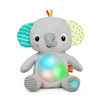 Abbildung von Bright Starts Pink Paradise Tragbare Babywippe mit vibrierendem Sitz und Spielzeugstange, Max. Gewicht 9 kg, Alter 0 6 Monate