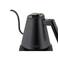 Abbildung von Adler Wasserkocher AD 1349, 1 l, 900,00 W, mit langem Ausguss, Schwar Gold