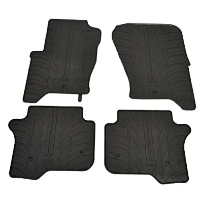 Abbildung von Gledring 0523 Fußmattensatz Gummi vorne und hinten 4 schwarz 750mm 550mm