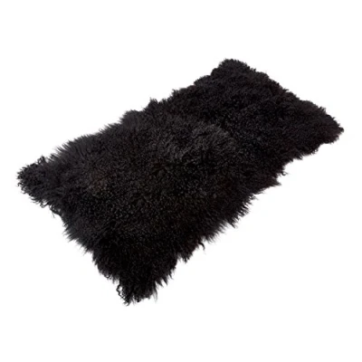Abbildung von Reissner Lammfelle Tibet Lammfell Auflage TP1 60x120cm Farbe schwarz JAY37