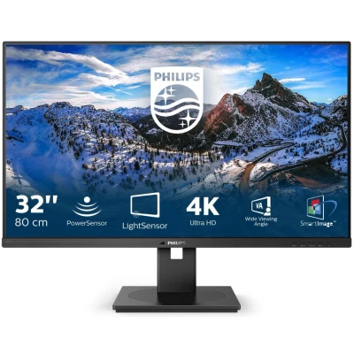 Abbildung von Philips 328B1 32 Zoll UHD Monitor, höhenverstellbar (3840x2160, 60 Hz, HDMI 2.0, DisplayPort, USB Hub) schwar