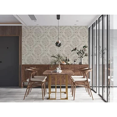 Abbildung von living walls Vliestapete &quot;My Home My Spa&quot;, Barock ornamental Glitzermuster, Barock, Ornament, Vlies, Wand, Decke, Schräge