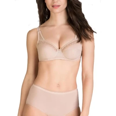 Abbildung von Playtex Damen Bügel BH mit Zauberkreuz für perfekte Unterstützung &amp; Halt Mikrofaser x1 Bh, Weiss, 85C