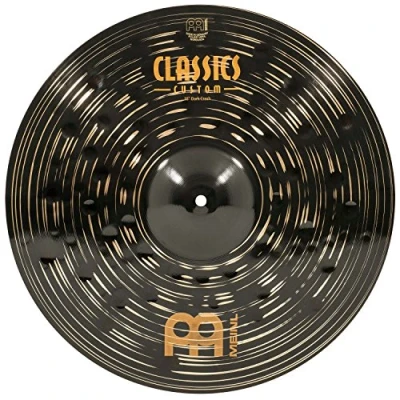 Abbildung von Meinl Cymbals Classics Custom Dark Crash — 18 Zoll (Video) Schlagzeug Becken (45,72cm) B12 Bronze, Dunkles Finish (CC18DAC)