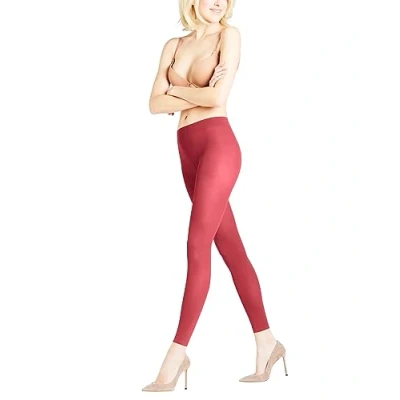 Abbildung von FALKE Damen Leggings Pure Matt 50 DEN W LE halb blickdicht einfarbig 1 Stück, Rot (Cherry 8072), S M