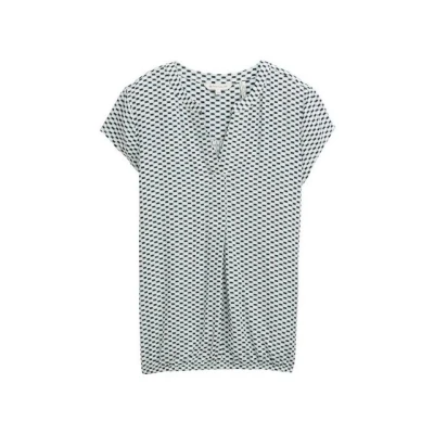 Abbildung von TOM Tailor Bluse, Damen, Größe: 34, Green white tile minimal
