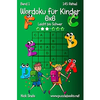 Abbildung von Wordoku für Kinder 6x6 Leicht bis Schwer Band 1 145 Rätsel