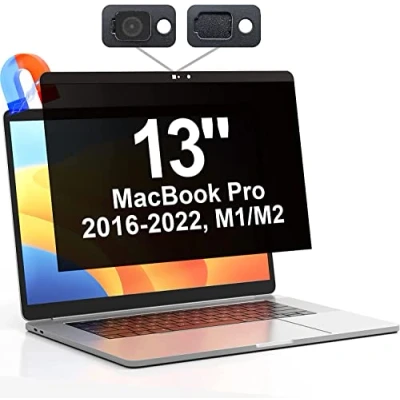Abbildung von Magnetischer Blickschutzfilter Kompatibel Mit MacBook Pro 13 Zoll (2016 2022,M1,M2)&amp;MacBook Air (2018 2021,M1), EEinfach zum Ab, Anti Blaulicht Sichtschutzfolie für 13,3