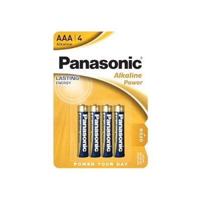 Abbildung von Panasonic 11800403 Alkaline Power Batterien LR03 / AAA mit 1,5V, 4 Stück, Kapazität 1383 mAh