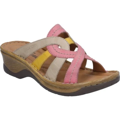 Abbildung von Josef Seibel Catalonia Pantolette hoch, Damen, Größe: 37, Pink multi Leder