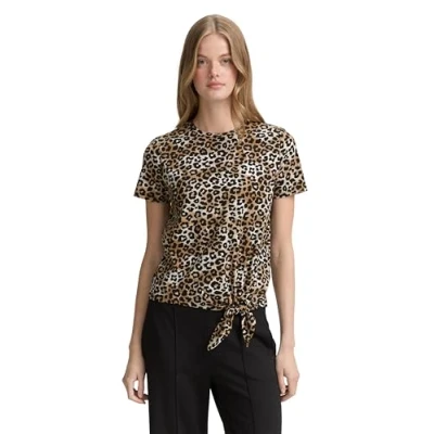 Abbildung von TOM TAILOR Denim Damen 1040186 T Shirt, 38384 Leo Print, XL