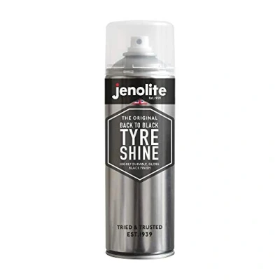 Abbildung von JENOLITE Zurück zu Schwarz Reifenglanzspray Stellt Reifen Wieder her und schützt sie Sofortiges Reifendressing Langanhaltender Wet Look Glanz 500 ml