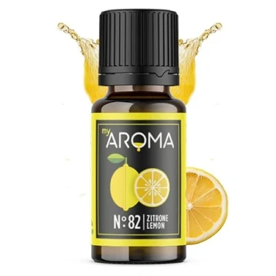 Abbildung von myAROMA Flavour Drops, Zitone 10ml, Natürlich Liquid Aroma ohne Künstliche Farbstoffe, Vegan Zuckerfreie Schokodrops, Kalorienfrei Lebensmittelaroma zum Backen, Essen und Trinken, No. 82
