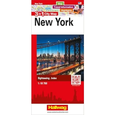 Abbildung von Hallwag Stadtplan New York: 3 in 1: Stadtplan, Reiseinformationen und Highlights!