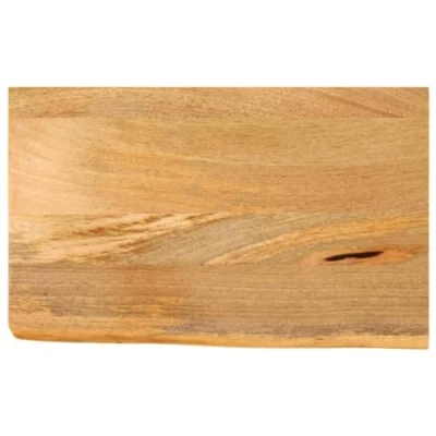 Abbildung von vidaXL Tischplatte, Holzplatte für Tisch Esstisch Couchtisch, Massivholzplatte Baumkante, Ersatztischplatte, 50x40x2,5cm Raues Mango Massivholz