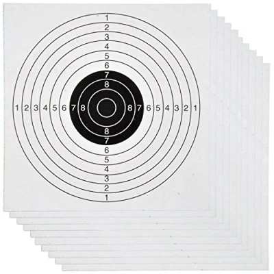 Abbildung von BigDean Zielscheiben 1000 STK. 14x14cm für Kugelfang Luftgewehr Luftpistole Ziel