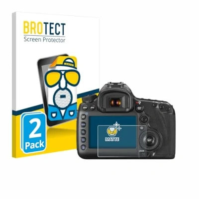 Abbildung von BROTECT Entspiegelungs Schutzfolie für Canon EOS 5DS / R (2 Stück) Matte Displayschutz Folie, Anti Reflex, Fingerprint