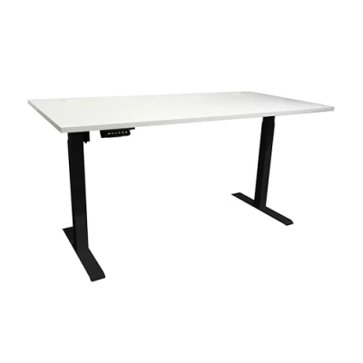 Abbildung von Computerschreibtisch weiß 160 cm höhenverstellbar BENNY