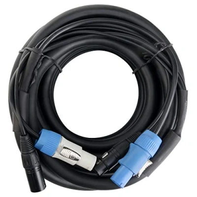 Abbildung von Pronomic Stage PPD 10 Hybridkabel Powerplug/DMX 10m (ideal zur Verkabelung von Lichteffekten &amp; Bühnenbeleuchtung)