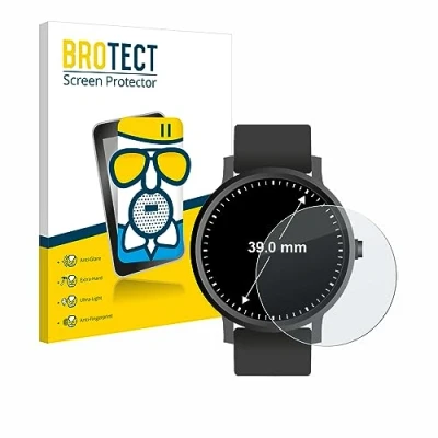 Abbildung von BROTECT Entspiegelungs Schutzglas für Armbanduhren (Kreisrund, ø: 39 mm) Schutz Folie Panzerfolie Glas Matt [Extrem Kratzfest 9H, Anti Reflex]