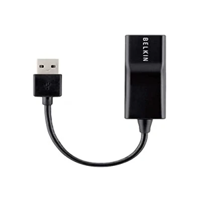 Abbildung von Belkin USB 2.0 auf Ethernet Adapter, 12cm, schwarz