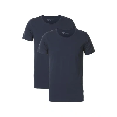 Abbildung von Petrol Industries 2 PACK Tshirt basic, Herren, Größe: Small, Deep navy