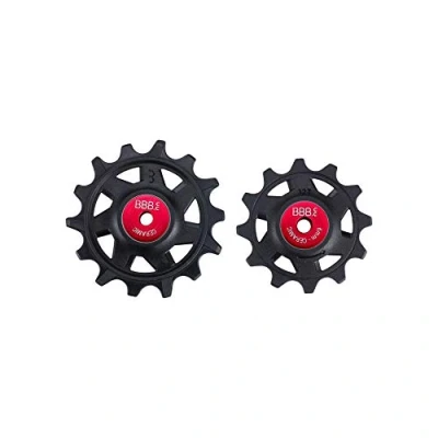 Abbildung von BBB Cycling Fahrradumwerfer Riemenscheibe Keramik 12 T 14 hintere Stützräder Roller Urban Rennrad MTB Fahrrad SRAM Gang RollerBoys 12T 14T BDP 17, Schwarz