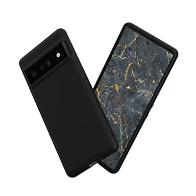 Abbildung von RhinoShield Case kompatibel mit [Google Pixel 6 Pro] SolidSuit Stoßdämpfende &amp; schlanke Schutzhülle Premium Finish 3.5 Meter Fallschutz Klassik Schwarz