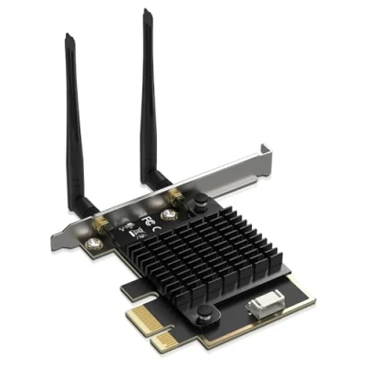 Abbildung von NICGIGA WiFi 7 PCIe Wireless Karte Intel BE200 NGW, Bluetooth 5.4, 5800 Mbit/s, unterstützt Windows 10/11 (64 Bit), ideal für WiFi7/WiFi6E/WiFi6/WiFi5 Router und AP