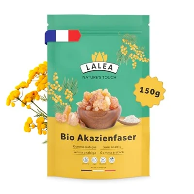 Abbildung von Akazienfaser pulver Bio 150g 90% Ballaststoffe, ballaststoffe aus akazienfasern Bio, Vegan &amp; Keto, Glutenfrei, gummi arabicum pulver, fiber supplement