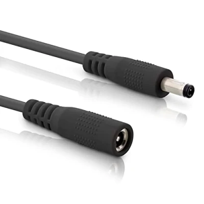 Abbildung von InLine DC Verlängerungskabel, Universal Netzteil Verlängerungskabel für LED Streifen, Überwachungskameras, Drucker, Router, Switches uvm., Stecker/Buchse 5,5 x 2,1mm, schwarz, 2m