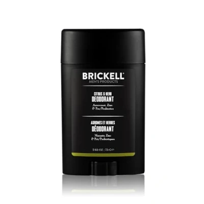 Abbildung von Brickell Herrenprodukte Natürliches Deodorant für Männer, natürlich und biologisch, Aluminium, Alkohol Backpulver frei, 78 ml (Zitrusfrüchte Kräuter)
